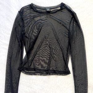 Long Sleeve See-Through Shirt